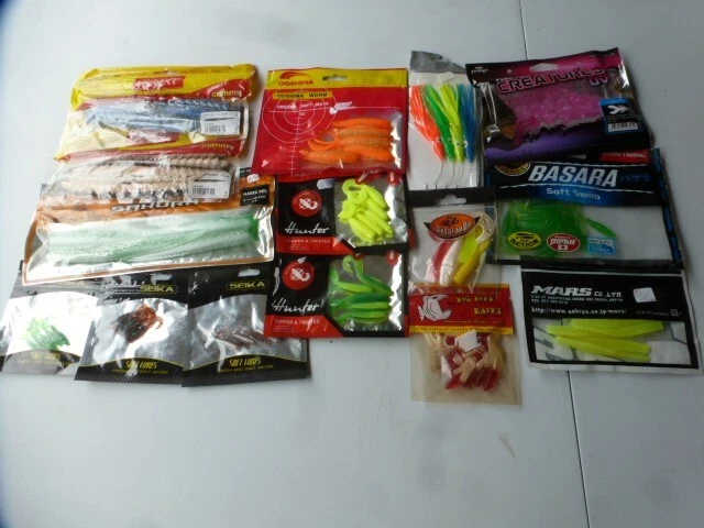 75-Pack Bream Bug Soft Plastic Lures - 1-3/8", Mixed Colors, For Panfish & Crappie