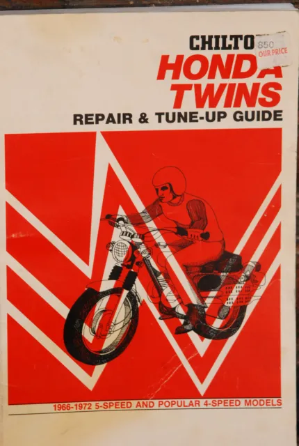 Chilton's Honda Twins Motorcycle Repair Shop Manual Service Book CB125 SL175 450