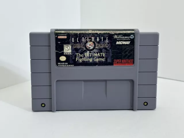 Ultimate Mortal Kombat 3 - (Super Nintendo) Game SNES -Cleaned, Tested & Works⭐