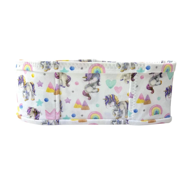 Cinta abdominal para bombas de insulina unicornio, blanca