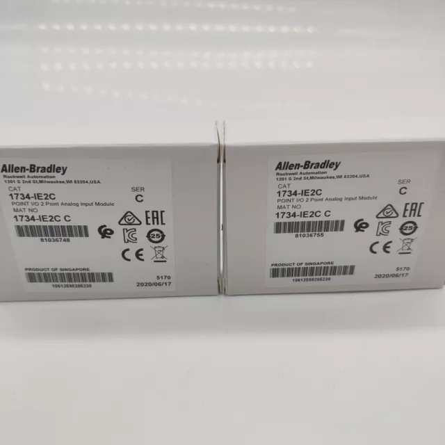 Allen-Bradley 1734-IE2C 2Point Analog Input Module AB 1734-IE2C 1PCS New In Box 3