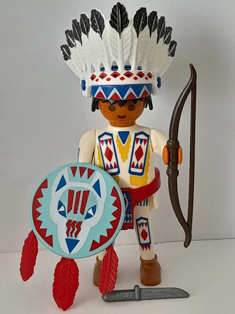 PLAYMOBIL 4012 Indiens / Chef Cheyenne / Western / Cowboy / Nordiste