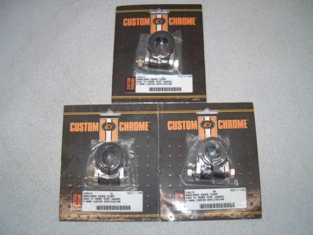 Lot of 30 Chrome Handlebar Clamps for Custom Chopper-NEW