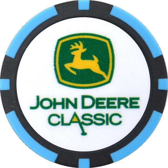 JOHN DEERE CLASSIC (TPC Deere Run) Logo (Blue/Black) POKER CHIP Golf