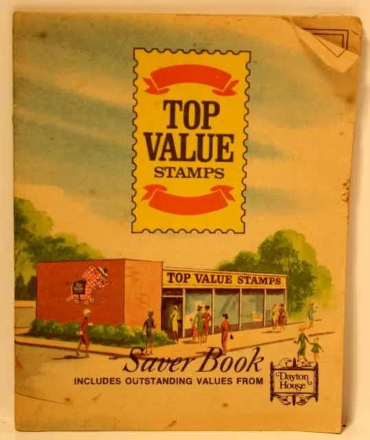 Vintage Top Value Stamps Saver Book 1970's VTG Box2