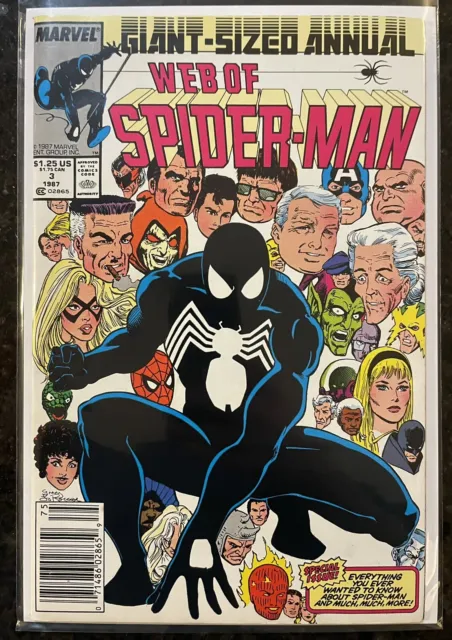 Web Of Spider-Man Annual #3 (1987) Newsstand, NM-, WHITE PAGES!!!!