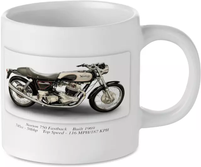 Norton 750 Fastback Motorcycle Motorbike Tea Coffee Mug Biker Gift Printed UK