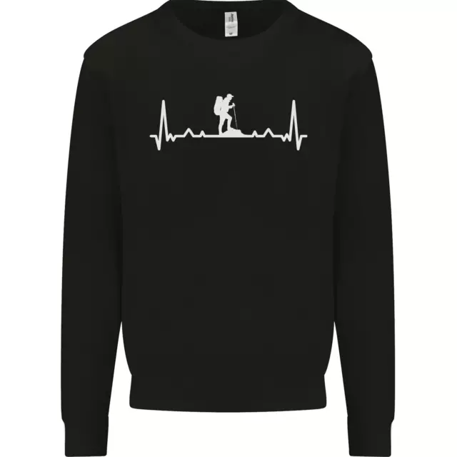 Trekking ECG Walking Rambling Hiking Pulse Kids Sweatshirt Jumper