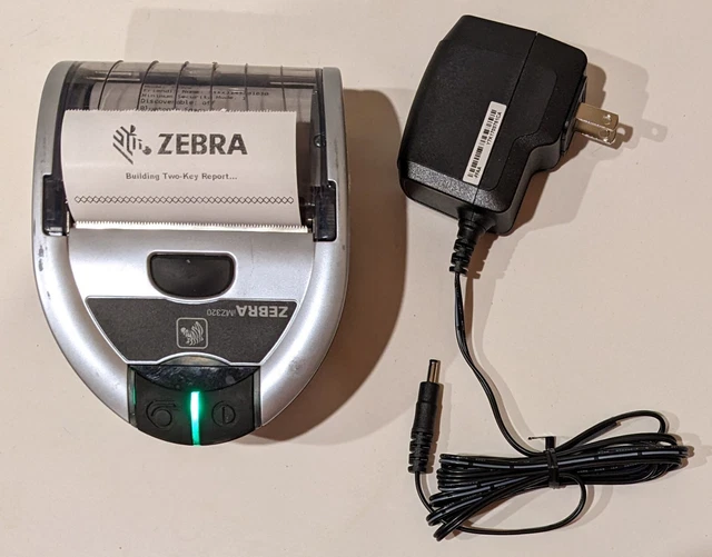 ZEBRA IMZ320 MOBILE Thermal Wireless Receipt 3" Printer w/ Battery & AC