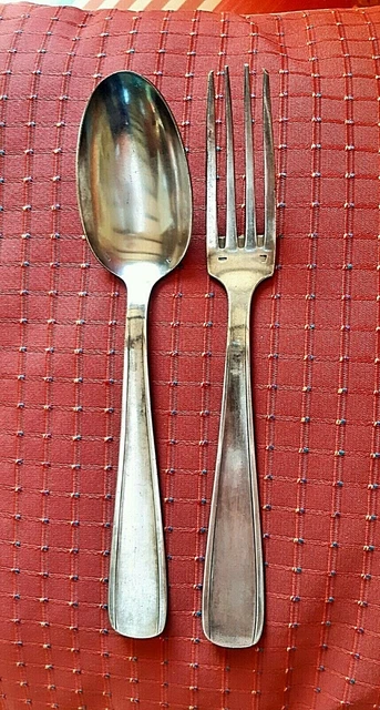 Lot De Couverts Ravinet Denfert Argenté - 12 Cuillères à Café & 12 Fourchettes à Gâteaux