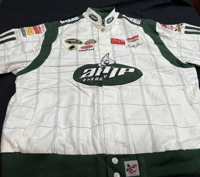 VINTAGE DALE EARNHARDT Jr Jacket XL Amp Energy Chase Authentics White