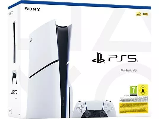 Sony PS5 Slim Blu-Ray Edition 1TB Spielekonsole - Weiß