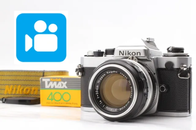 🎦VIDEO👀Meter OK[Near MINT] Nikon FE Nikkor S Auto 50mm f/1.4 SLR From JAPAN