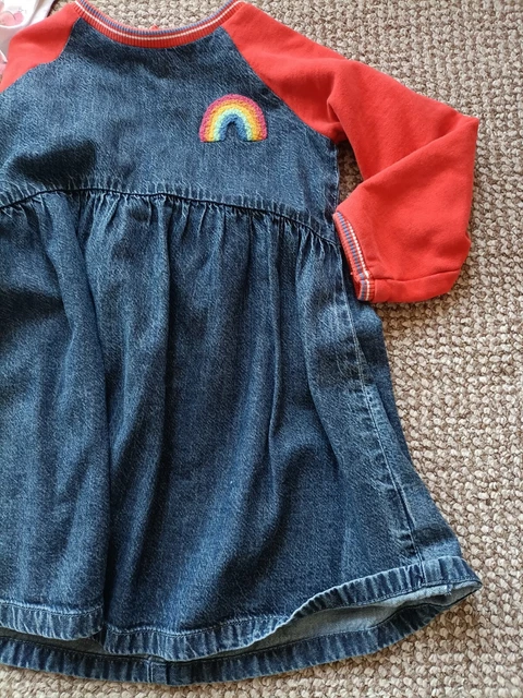 Girls Dress Clothes Bundle Age 4-5 Years Floral Striped Pamina Dress Rainbow 2