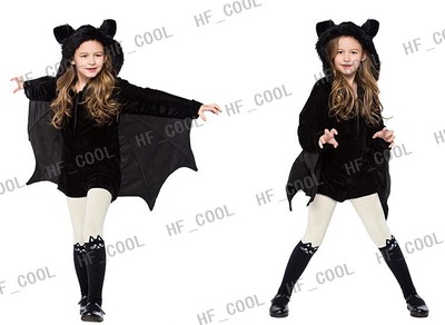 Costume da bambino Cheeky Pipistrello Vampiro Halloween Ragazze Bambini Fantasia Abito Outfit 