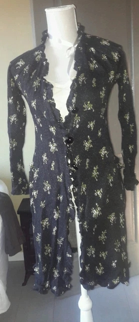 VESTE GILET LONG Manteau Antoine Lili T Vintage Retro Baba