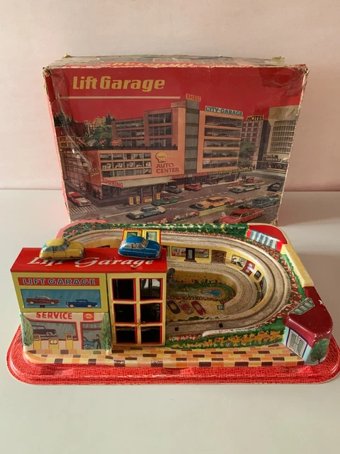 JOUET MÉCANIQUE VINTAGE TECHNOFIX 308 - LIFT GARAGE - 1964