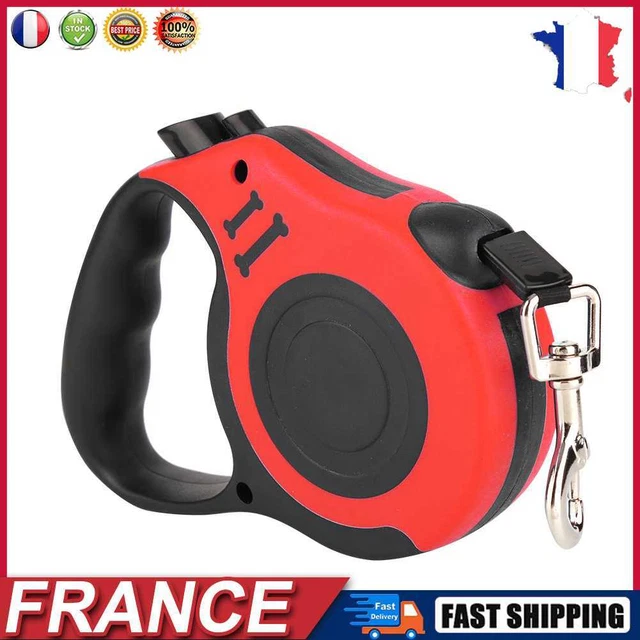 Retractable Dog Leash Automatic Cat Traction Rope Pet Supply (5m Red) fr