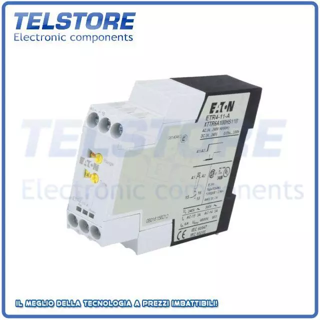 1pcs ETR4-11-A Relè a tempo 0,05s÷100h SPDT 250VAC/3A 24÷240VAC 24÷240VDC