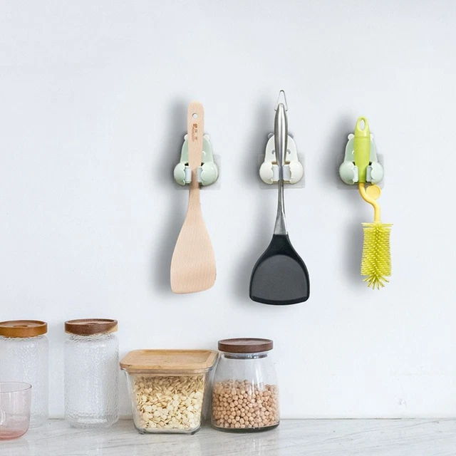 WALL MOUNTED BROOMS Organizer Wall Hanger Storage Shelf Brush Rack Mop