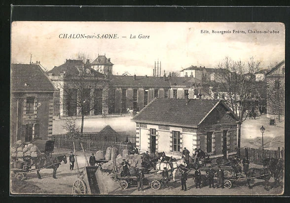 CPA Chalon-sur-Saone, La Gare, La Gare