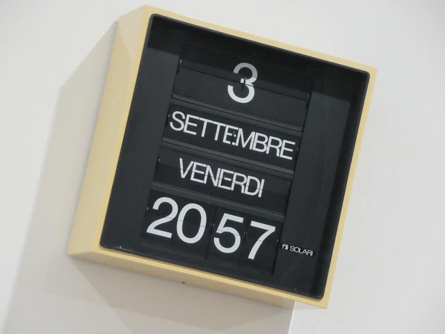 Vintage Flip Clock Solari Udine Wall Station / Airport Clock