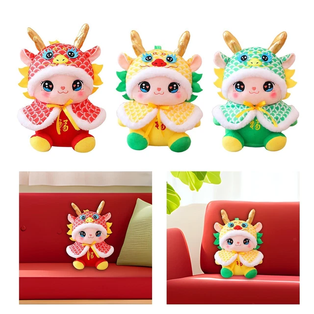 STUFFED ANIMAL DRAGON Plush Doll, 2024 Chinese Dragon Plush Toy, 20cm