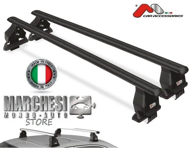 Barre Portatutto MENABO Per Fiat Panda III 5 Porte Dal 2012 - Senza Corrimano | Portata 75 Kg | Made In Italy - Foto 5