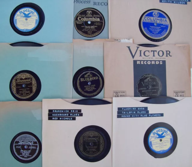LOTE de 15 DISCOS SURTIDOS 78 rpm 10