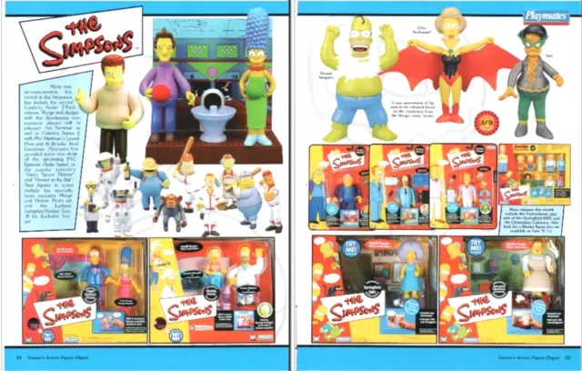 2002 Action Figures Toy 2 PG PRINT AD The Simpsons High School Prom Mobile Home