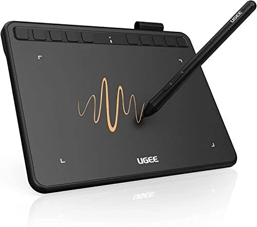 UGEE S640 Tablette Graphique Tablette de Dessin Numérique avec Stylet sans Pi...