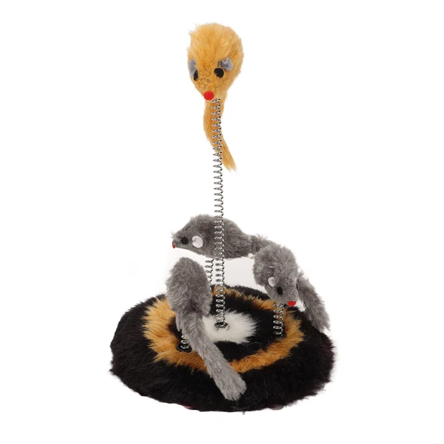 Jouet De Souris En Plumes De Chat à Ressort Jouet De Souris à Ressort De Chat