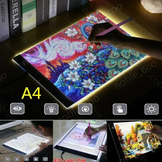 3 Modes A4 LED Tracing Light Box Board Art Tattoo Stencil Drawing Copy Pad Table