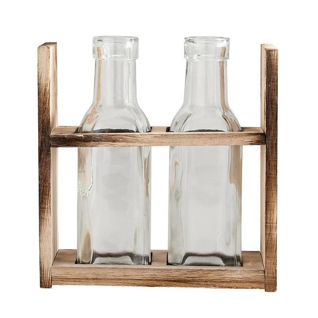 Two Bottle Flower Holders for Decorative Plant Pots Indoor Outdoor - Pack of 2