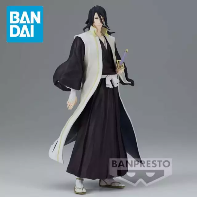 Original Bandai Banpresto Solid And Souls Bleach Kuchiki Byakuya Ver Figure Pvc