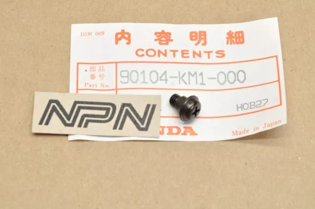 NOS Honda 1985-88 CH250 Elite Body Cover Mount Screw 90104-KM1-000