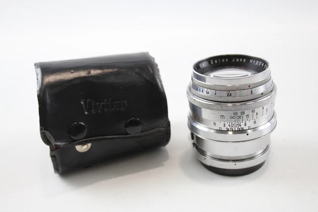 Carl Zeiss Jena Sonnar 8.5cm F/2 CAMERA LENS, (Nr. 2041047) Mechanically WORKING