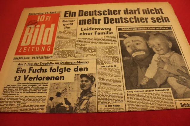 Bild Zeitung 22. April  1954 Super Geschenk zum 70. Geburtstag  * Emmett  Kelly