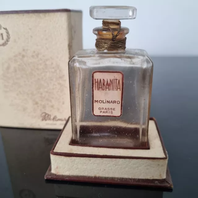 MOLINARD HABANITA Paris Grasse Rare Parfum avec sa Boîte 1920's 2