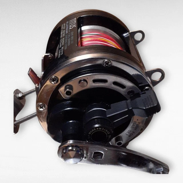 OKUMA TITUS TPLD 90 Lever Drag Trolling Reel, Right Handle, Used