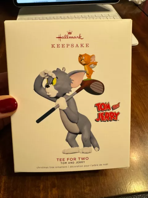 Hallmark Keepsake TOM & JERRY Ornament TEE FOR TWO Golf, Cartoon Characters 2019