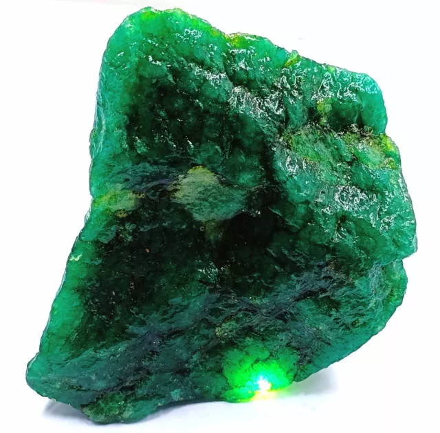 Egl Certified 4750Ct Green Emerald Natural Rock Uncut Rough Loose Gemstone Auv