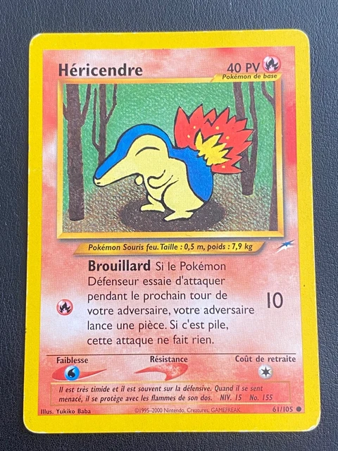 Carte Pokemon Fr Wizards Neo Destiny - Héricendre 61/105 - Tbe