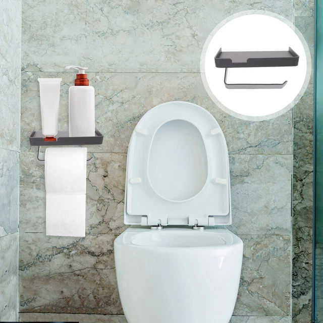 Wc Portatile Portarotolo Carta Igienica Con Ripiano - Acciaio Inox - Foto 11