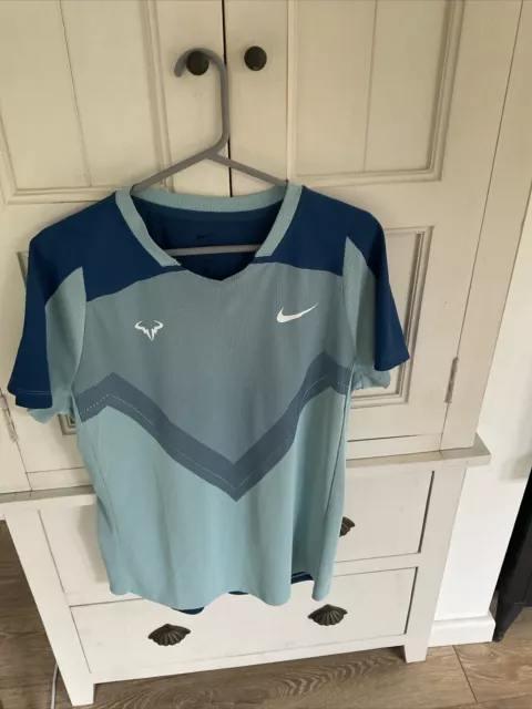 Nike Rafa Rafael Nadal Court Advantage Dri-Fit T-Shirt Men - Blue Large