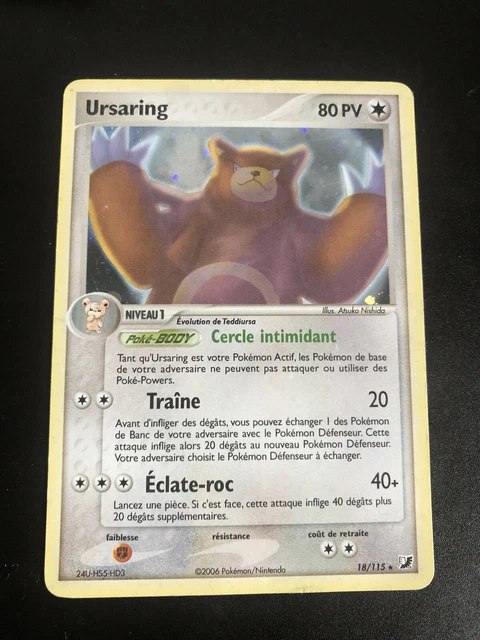 Ursaring Holo - Pokemon 18/115 Ex Forces Cachees Bon Etat Fr