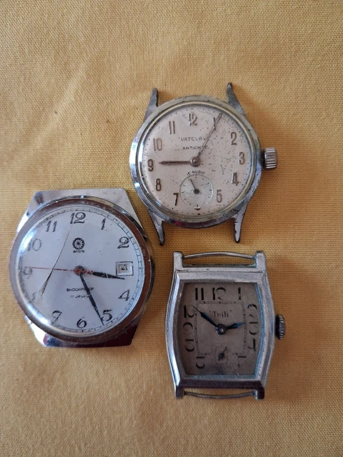 Lot De 2 Montres Femme Yann Telda - Boîtier Et Bracelet Plaqué Or - Mécanique Vintage