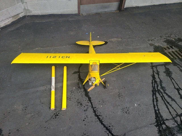 71" PIPER J3 CUB TRAINER R/c Plane Vintage 1970s Assembled Needs Repair 71" PIPER J3 CUB TRAINER R/c Plane Vintage 1970s Assembled Needs Repair
