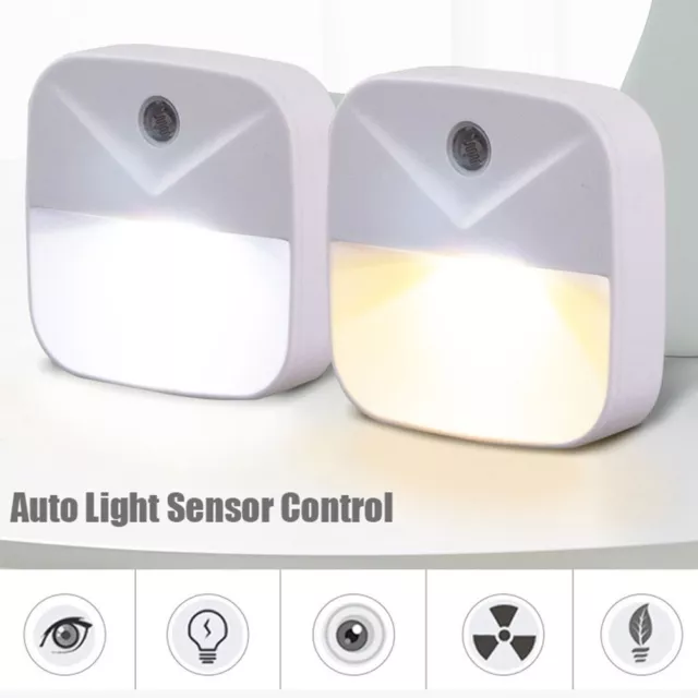 Saving Light Sensor Bedroom Living Room Wall Lamp LED Night Light Bedside Lamp