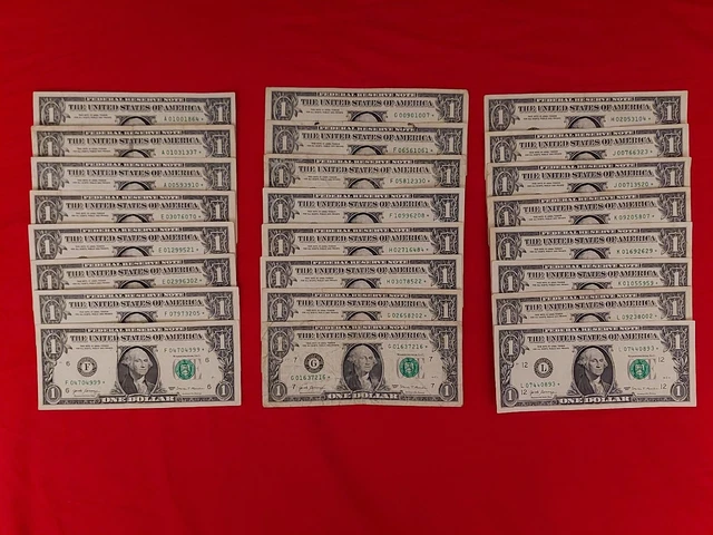 [27X] Rare 2017 $1 Star Notes Lot